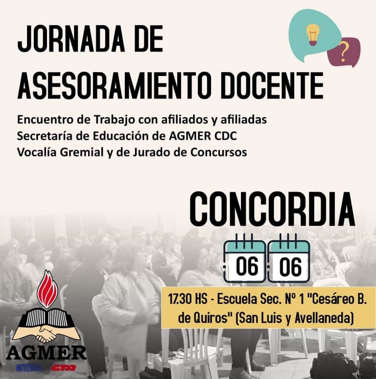 Jornadas de asesoramiento docente en la provincia