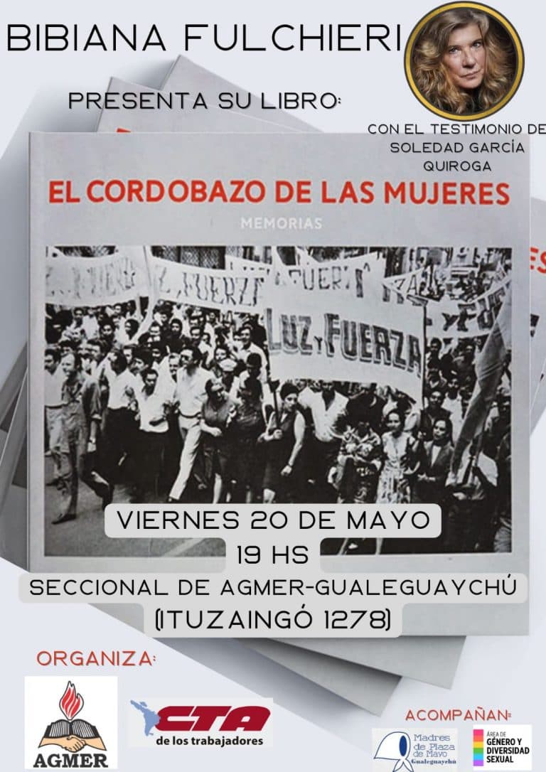 «El Cordobazo de las mujeres» se presenta en Gualeguaychú
