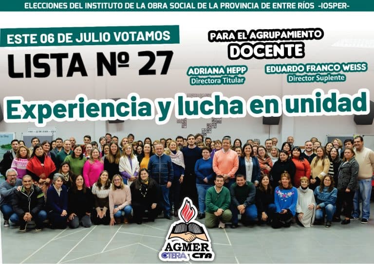 6 de julio: elecciones de IOSPER