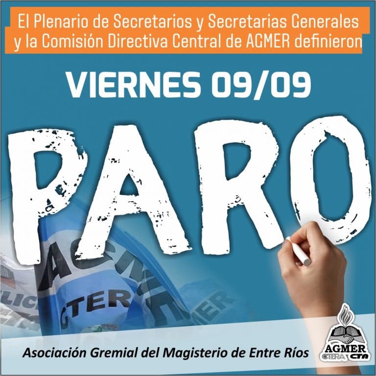 Viernes 09/09 PARO