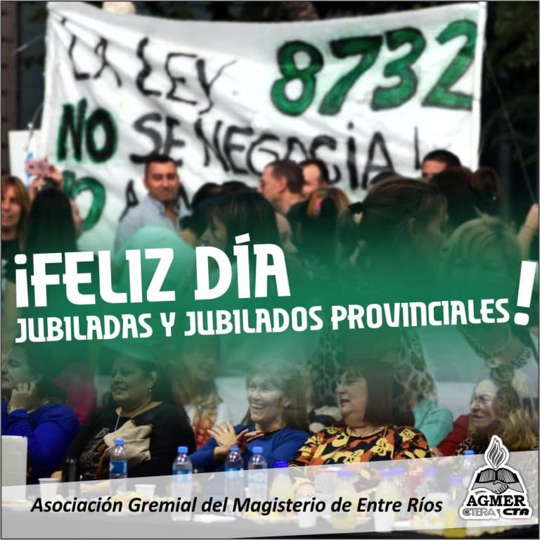 ¡Feliz día jubiladas y jubilados provinciales!
