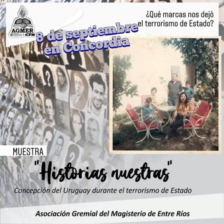 Se presenta en Concordia la muestra “Historias nuestras. ¿Qué marcas nos dejó el terrorismo de Estado?”