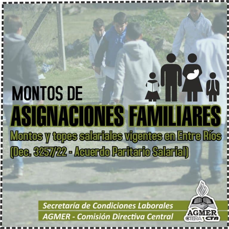 Desde septiembre: nuevos montos de Asignaciones Familiares
