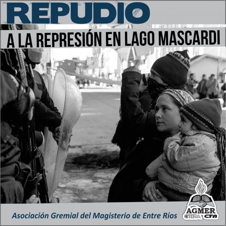 Agmer repudia la represión en Lago Mascardi