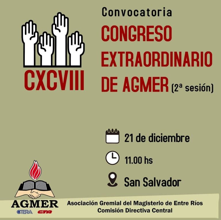 Convocatoria a Congreso Extraordinario