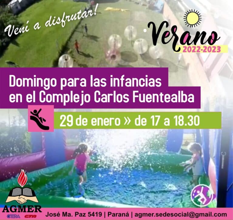 Otro domingo de juegos para niños y niñas en el camping de AGMER