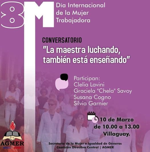 Conversatorio: “La maestra luchando también está enseñando”