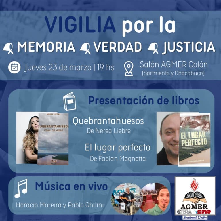 Seccional Colón: Vigilia por la Memoria, la Verdad y la Justicia