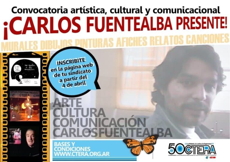 Convocatoria artística, comunicacional y cultural: “Carlos Fuentealba presente!