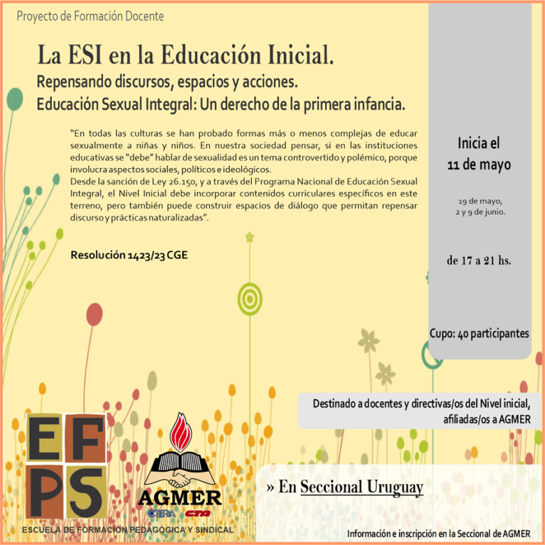Formación docente: La ESI en la Educación Inicial