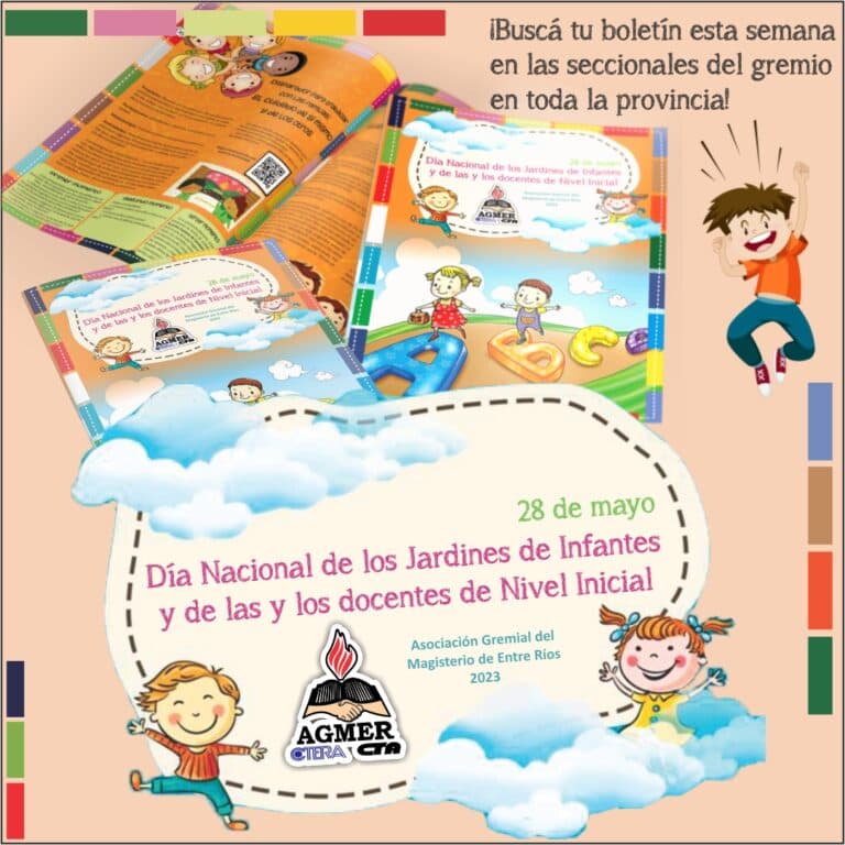 Feliz día a los Jardines de Infantes y a las y los docentes de Nivel Inicial