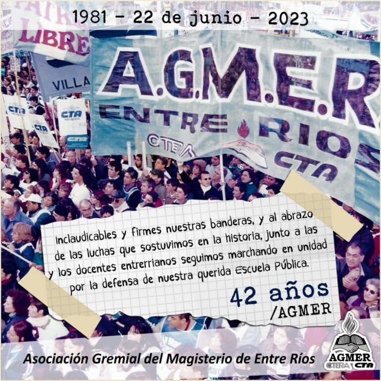 42 años de AGMER