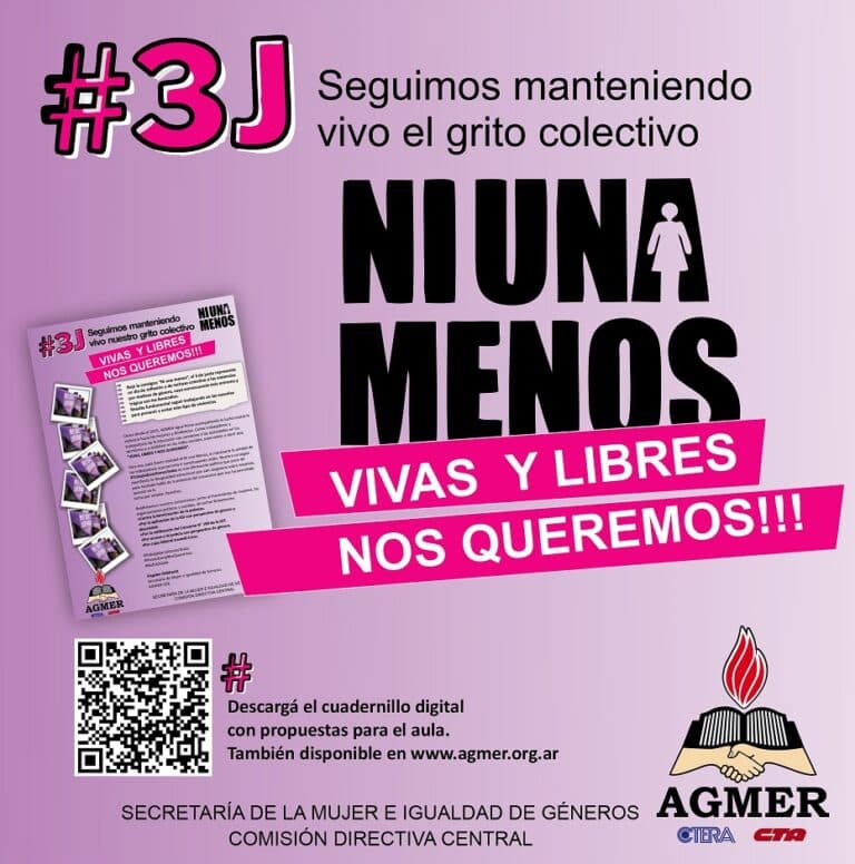 #3J. Mantenemos vivo el grito colectivo ¡Ni una menos!