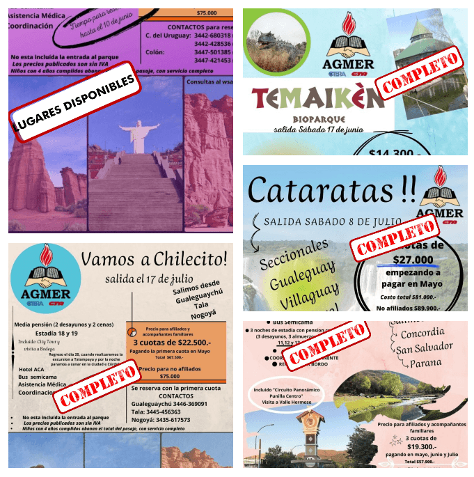 Estas vacaciones de julio, viajamos con AGMER