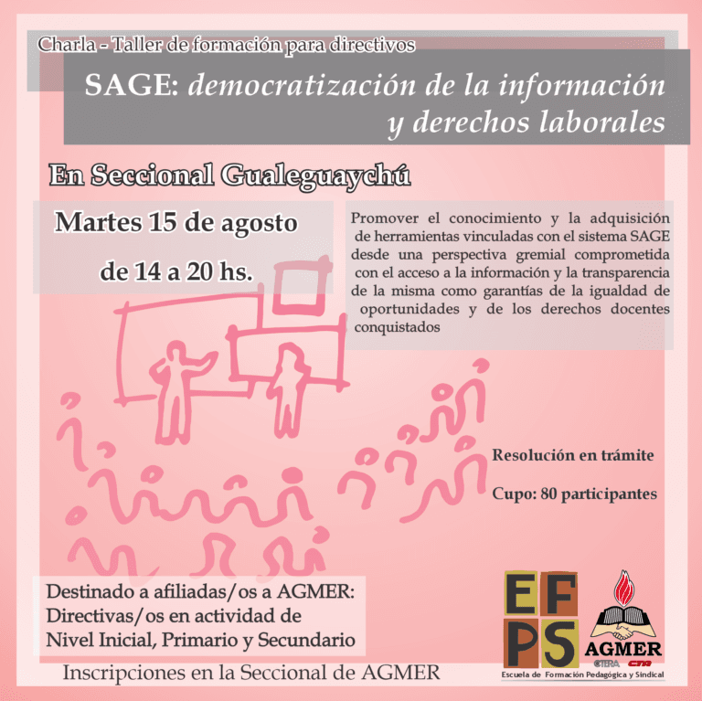 Charla taller sobre SAGE, en Gualeguaychú