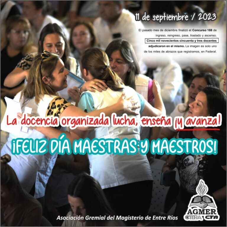 ¡Feliz día maestras y maestros!