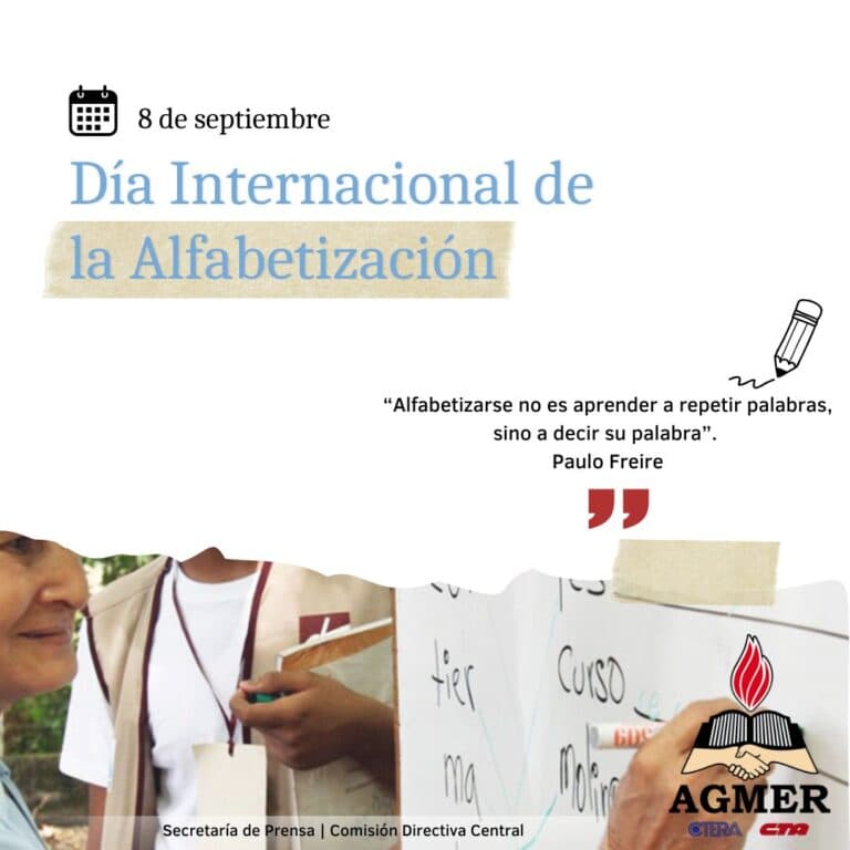 8 de septiembre: Día Internacional de la Alfabetización