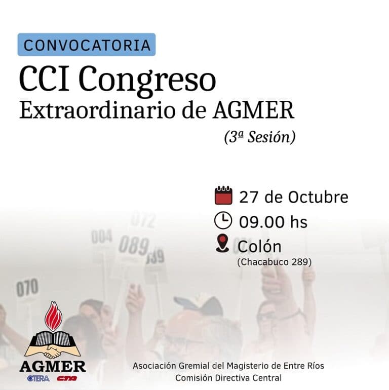 Convocatoria a Congreso Extraordinario