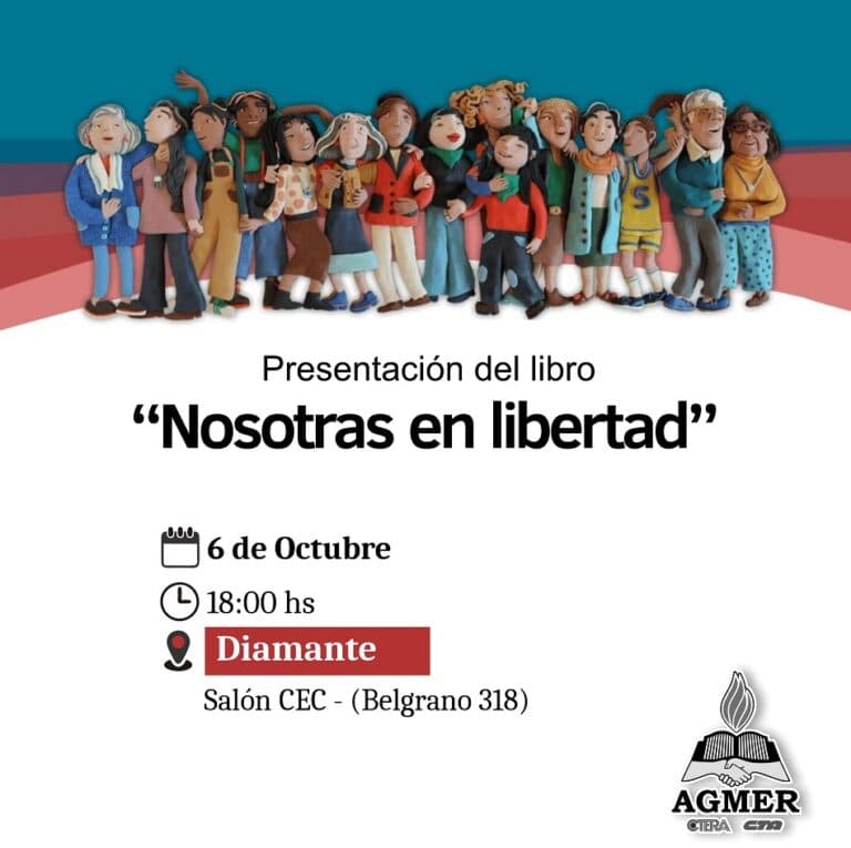 Se presenta en Diamante el libro «Nosotras en libertad»