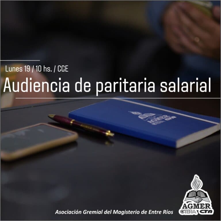 Audiencia de paritaria salarial el próximo lunes