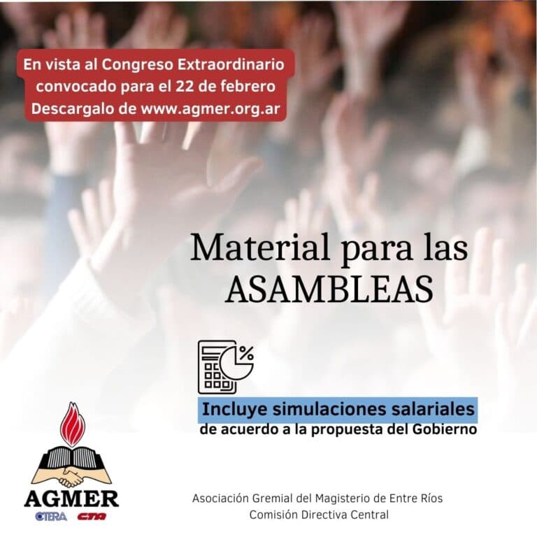 Material para las asambleas escolares y departamentales