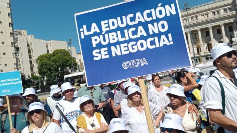 CTERA realizó una jornada nacional de protesta