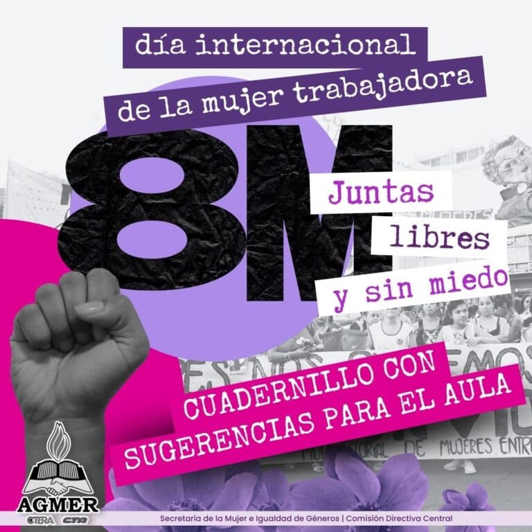 8M: cuadernillo con sugerencias para el trabajo en el aula