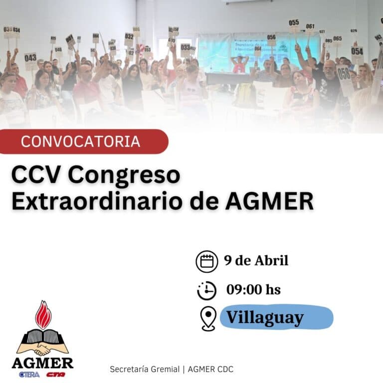 Convocatoria a Congreso Extraordinario