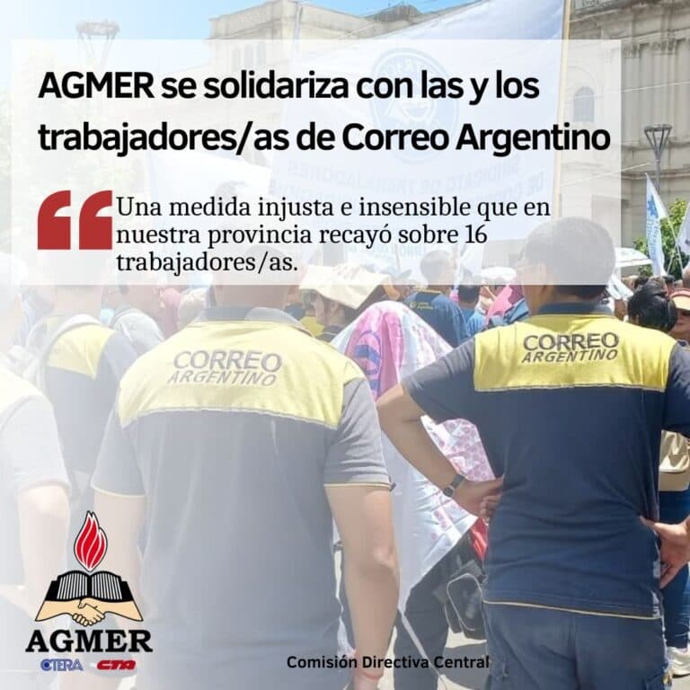 Solidaridad con las y los trabajadores de Correo Argentino