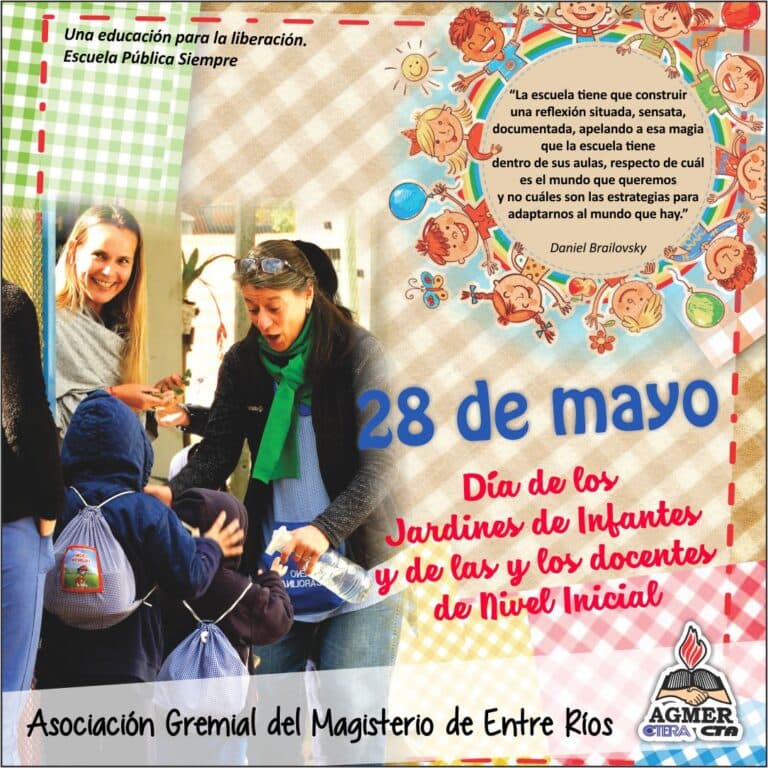 Día de los Jardines de Infantes y de las y los docentes de Nivel Inicial