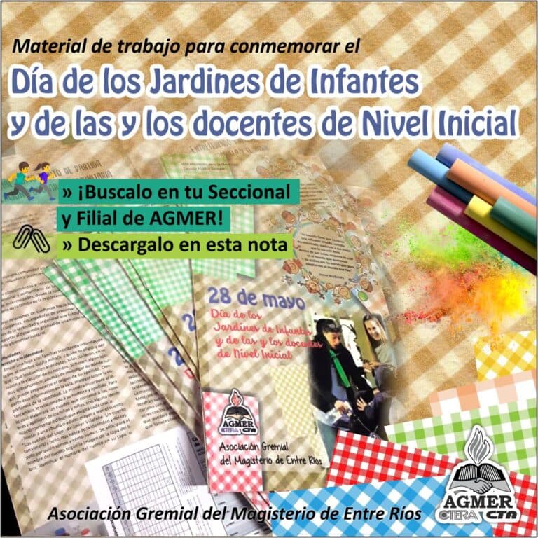 Boletín para el trabajo en el aula del día de los Jardines de Infantes y de las y los maestros de Nivel Inicial