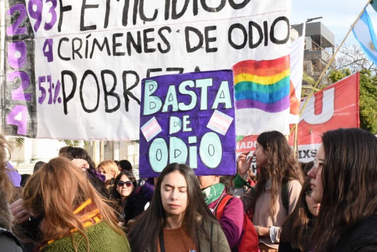 Una nueva marcha del movimiento Ni una menos reclamó “Basta de odio”