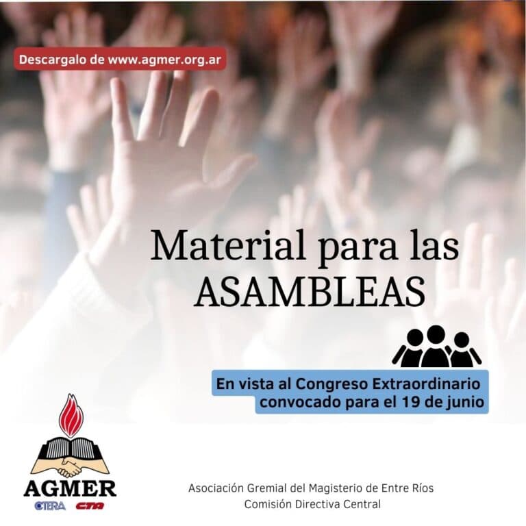 Material para las asambleas escolares y departamentales