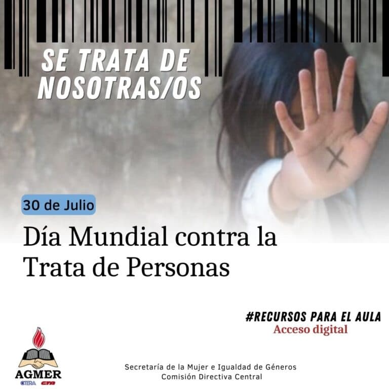30 de Julio: Día Mundial contra la Trata de Personas
