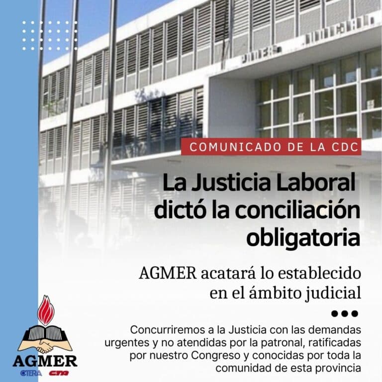 La Justicia laboral dispuso la Conciliación Obligatoria