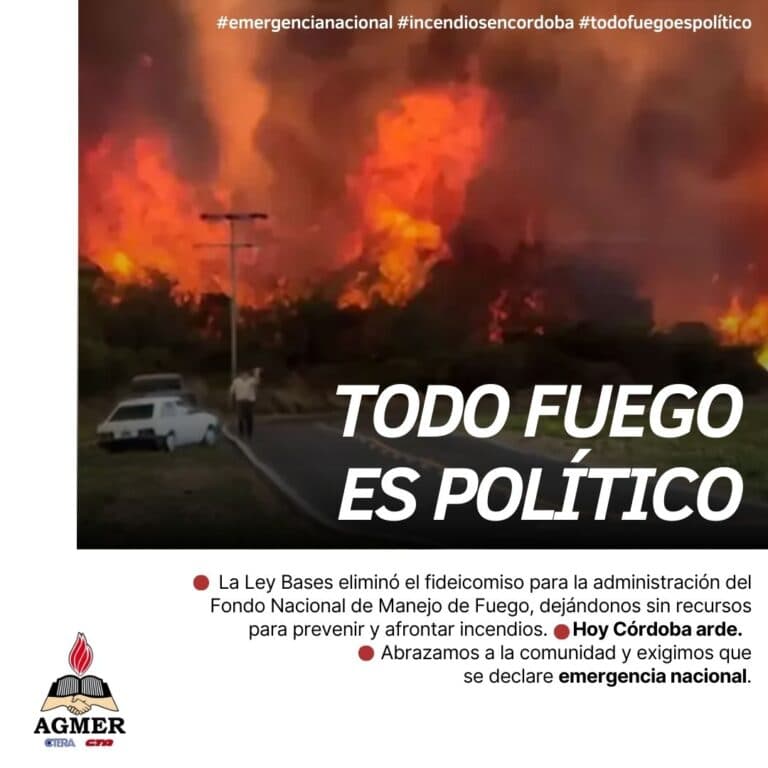Todo fuego es político