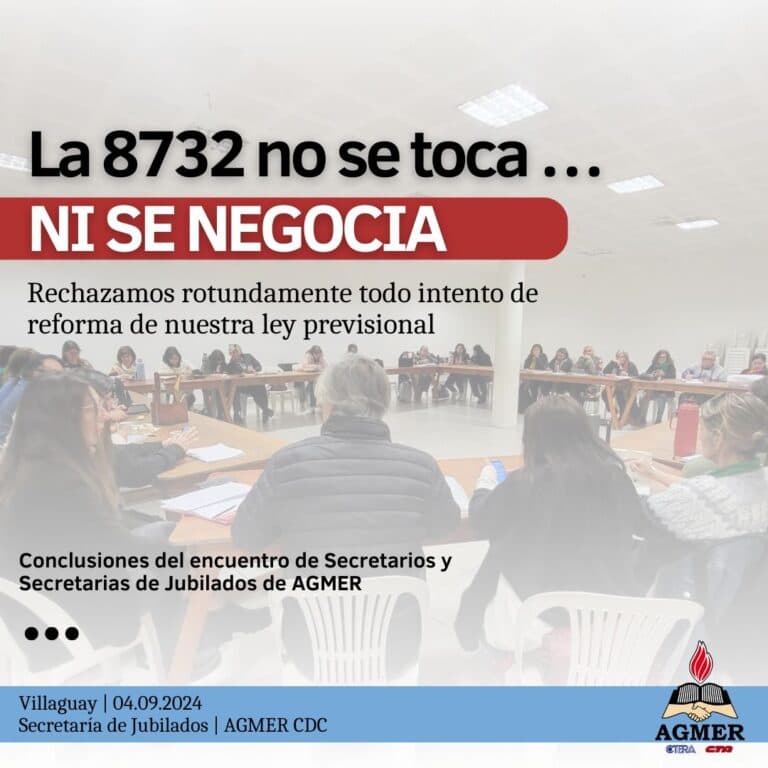 La 8732 no se toca… ni se negocia