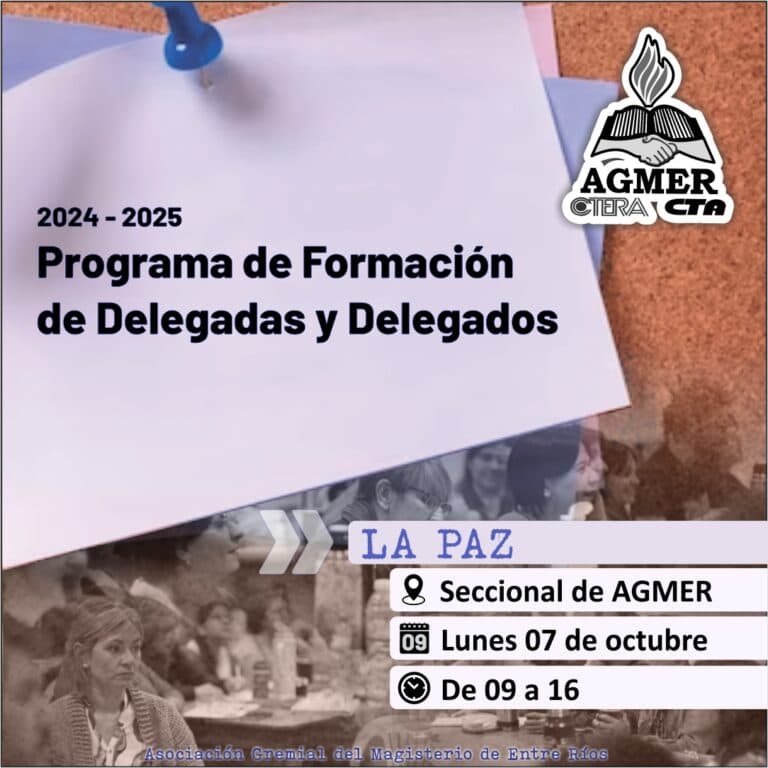 Programa de Formación de Delegadas y Delegados » LA PAZ