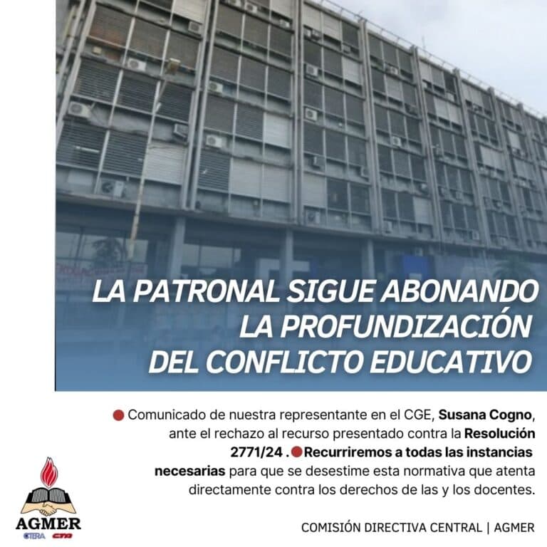 La patronal sigue abonando la profundización del conflicto educativo en Entre Ríos