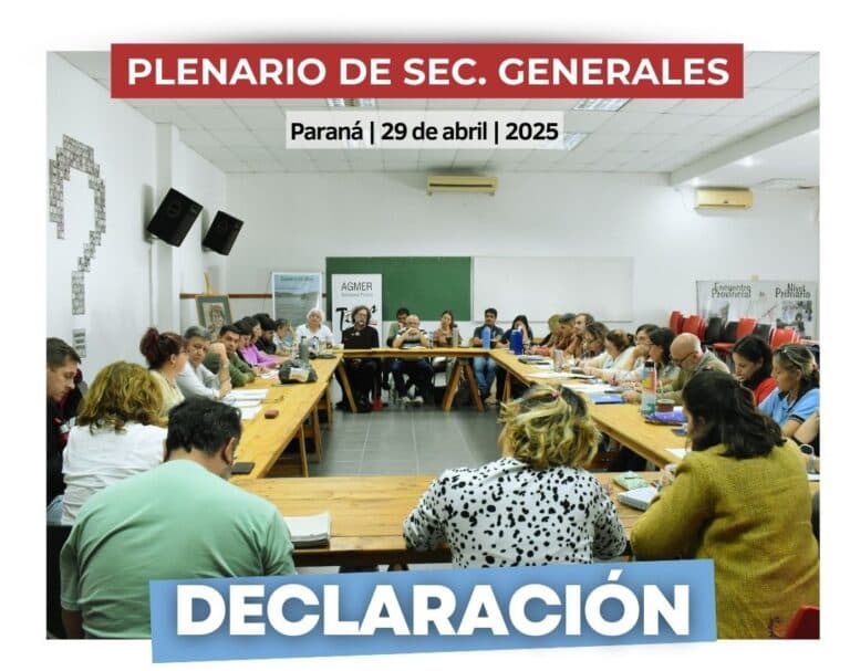 El Plenario de AGMER rechaza el ataque a los derechos a la salud y al IOSPER
