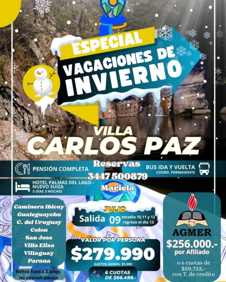 Turismo con AGMER: nuevas propuestas