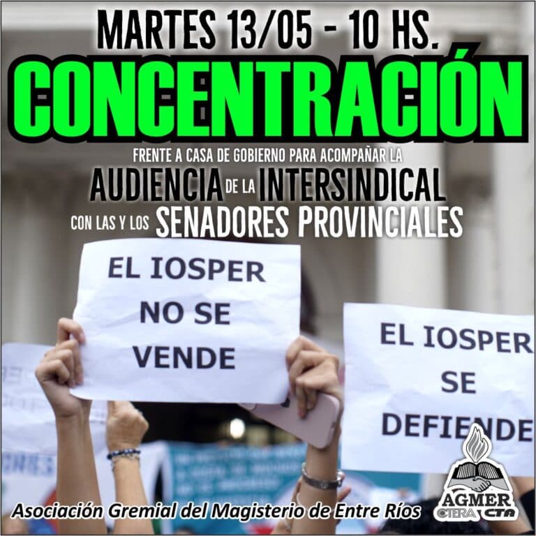 El senado provincial recibirá mañana a la Intersindical en defensa del IOSPER