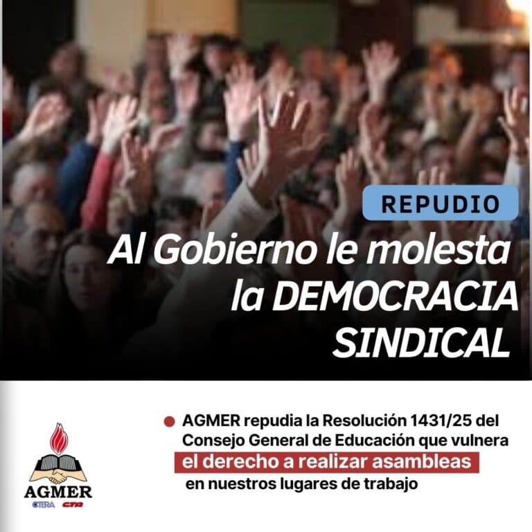 LO QUE LE MOLESTA AL GOBIERNO ES LA DEMOCRACIA SINDICAL