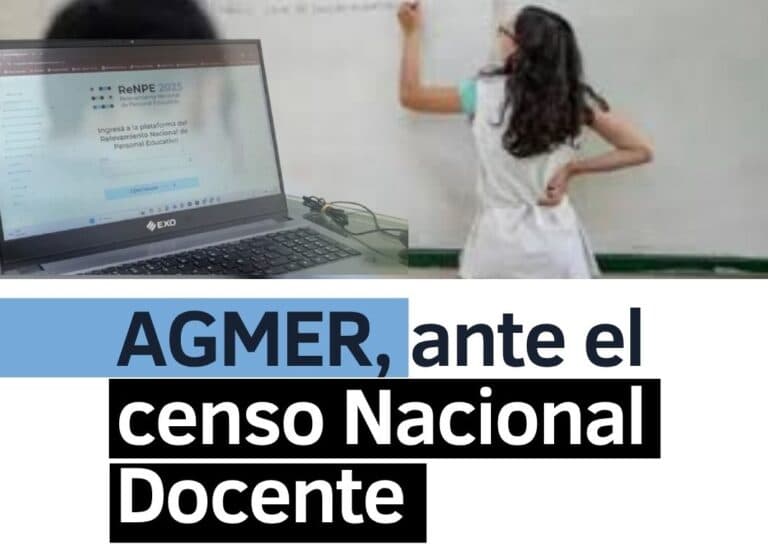 AGMER, ante el Censo Nacional Docente