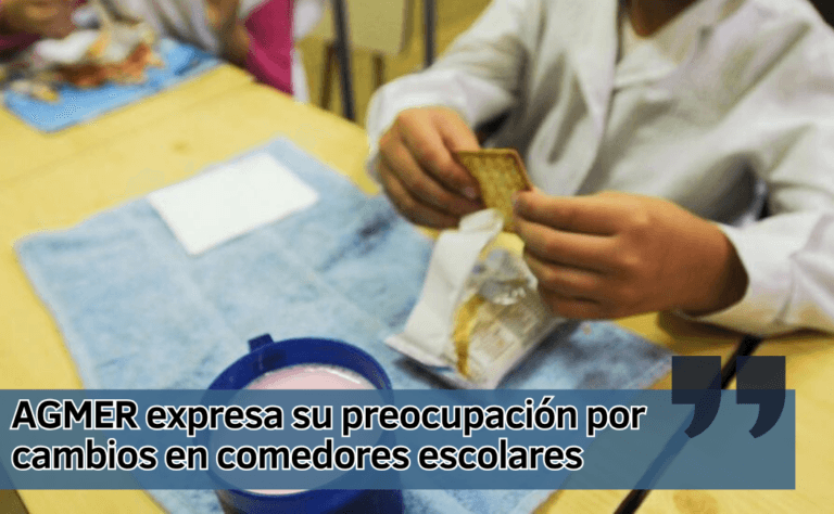 AGMER expresa su preocupación por cambios en comedores escolares