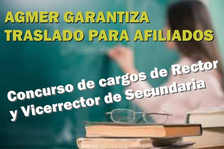AGMER garantizará el traslado a afiliados que participen del concurso de Secundaria
