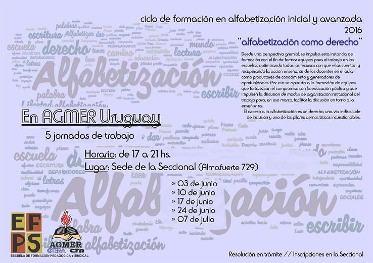 El Ciclo de Formación “Alfabetización como derecho” comienza en el departamento Uruguay