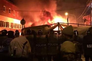 AGMER repudia la represión al acampe docente en Tierra del Fuego