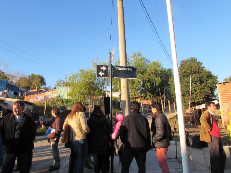 Se nombró “Claudio Fink” a una calle de Paraná