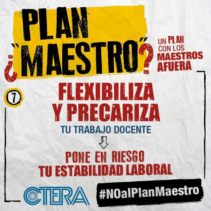 Plan Maestro: debates y posicionamientos desde AGMER y CTERA